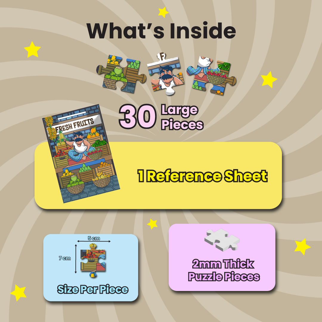 Fruits Puzzle - 30 Pieces ( Ages 3+)