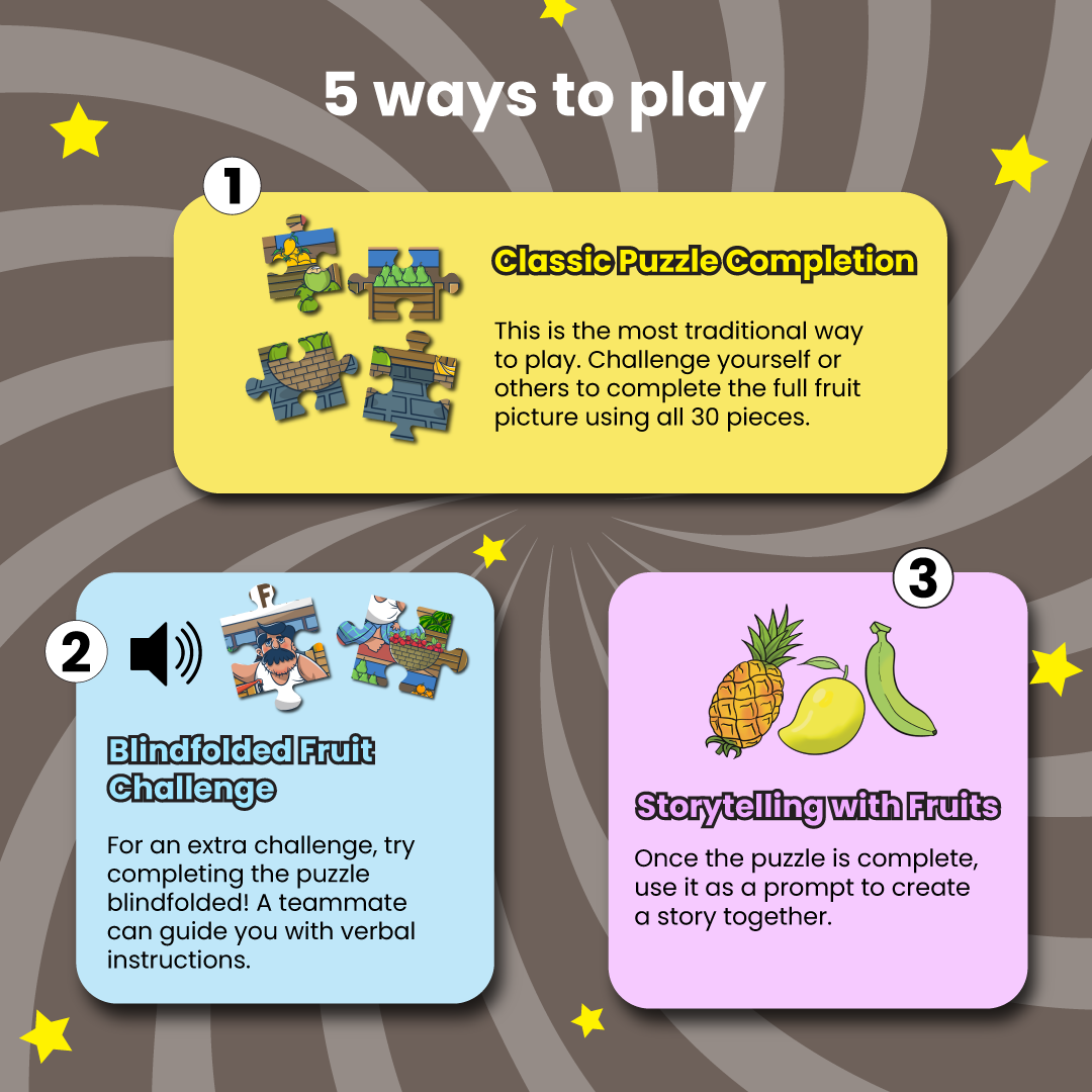 Fruits Puzzle - 30 Pieces ( Ages 3+)