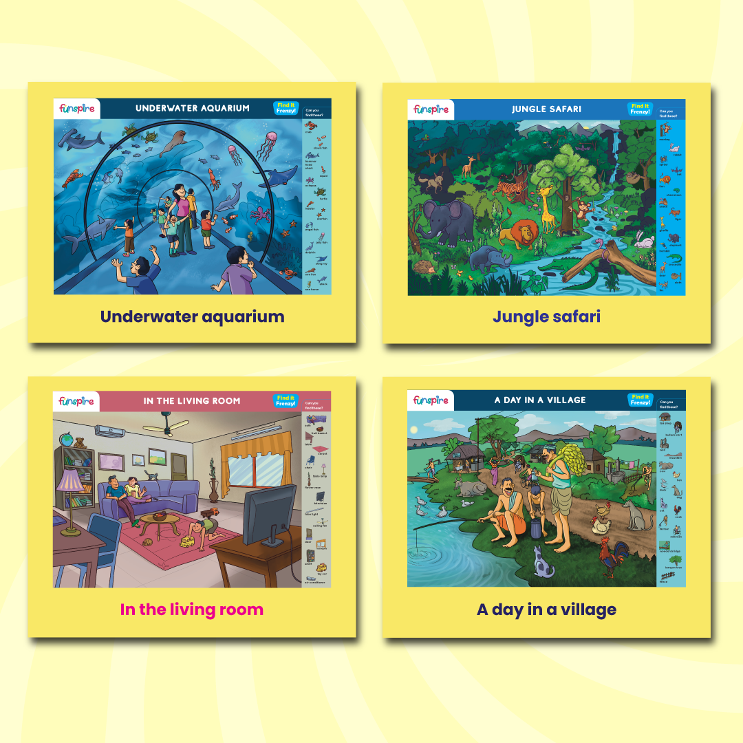 Find it Frenzy - Engaging Educational Reusable Sheets for (Ages 3+)