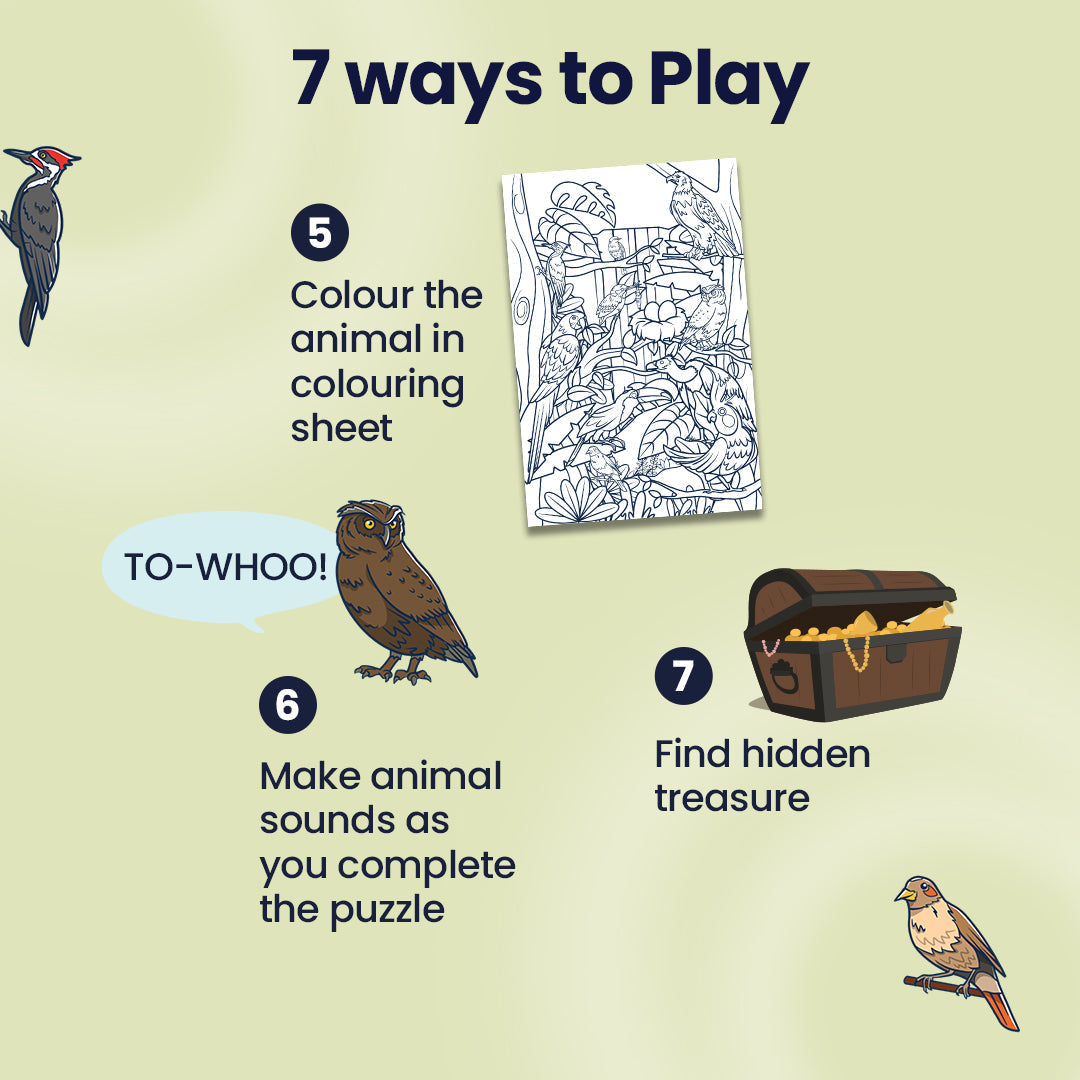 7 ways to play bird mystery puzzle