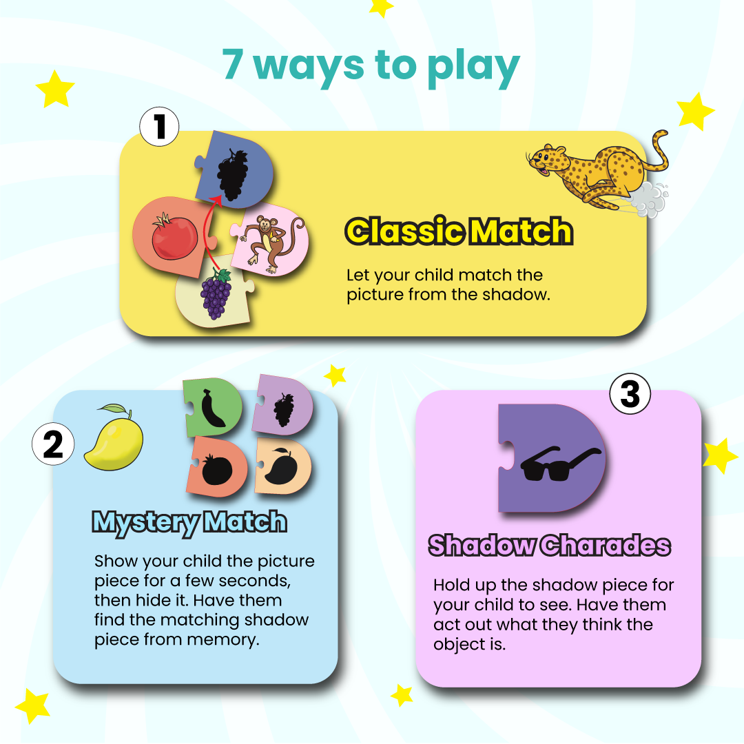 7 ways to play Shadow matching puzzle part 1