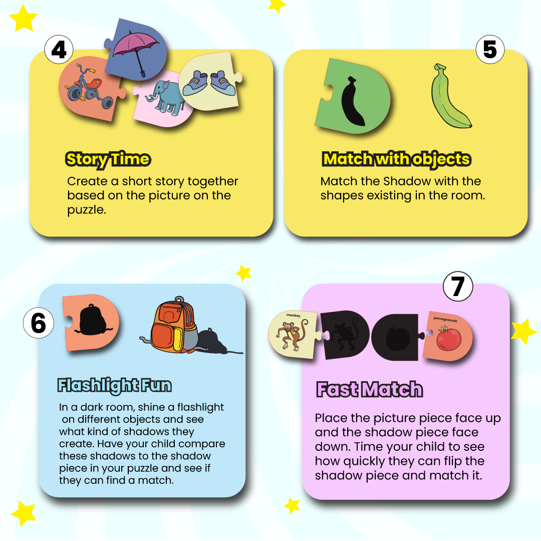 7 ways to play Shadow matching puzzle part 2