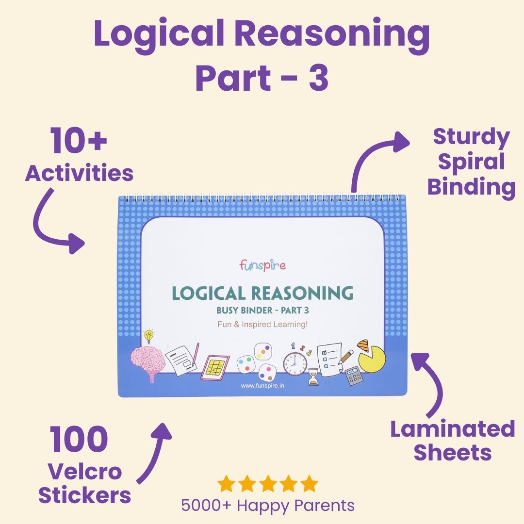 Logical Reasoning- (Part 3) Activity Binder for Age 4+