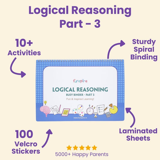 Logical Reasoning- (Part 3) Activity Binder for Age 4+