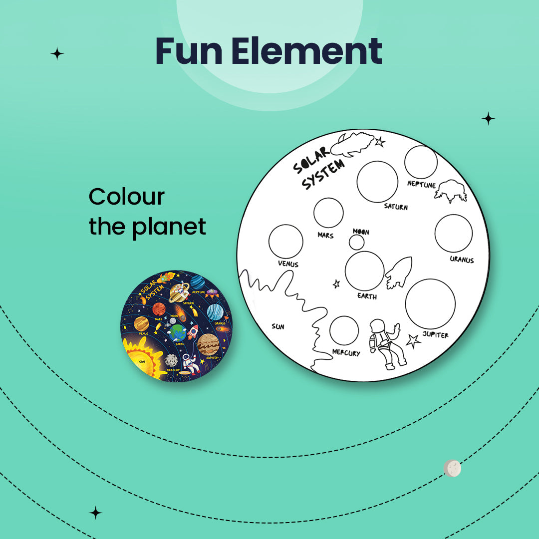 Fun elements of solar system puzzle