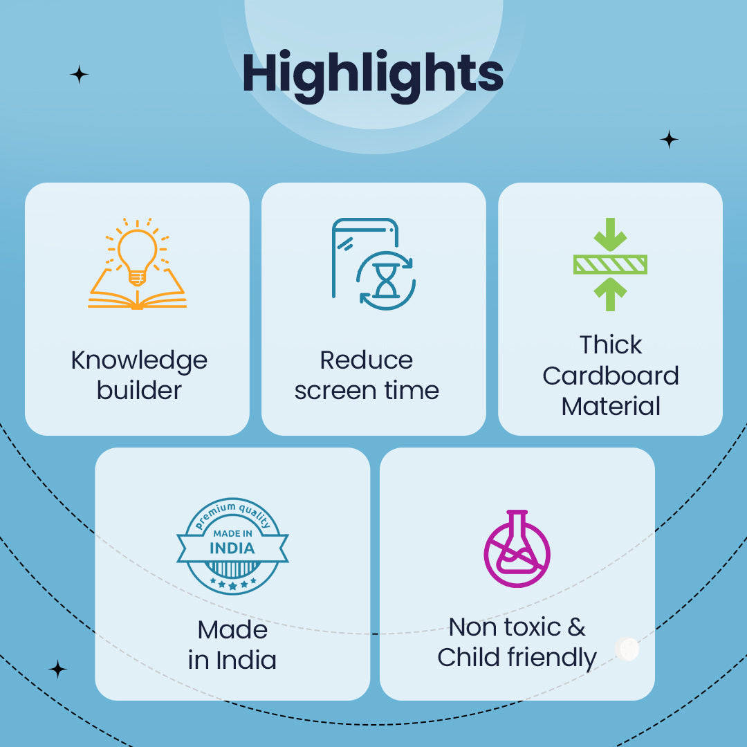 Product highlights of solar system puzzle