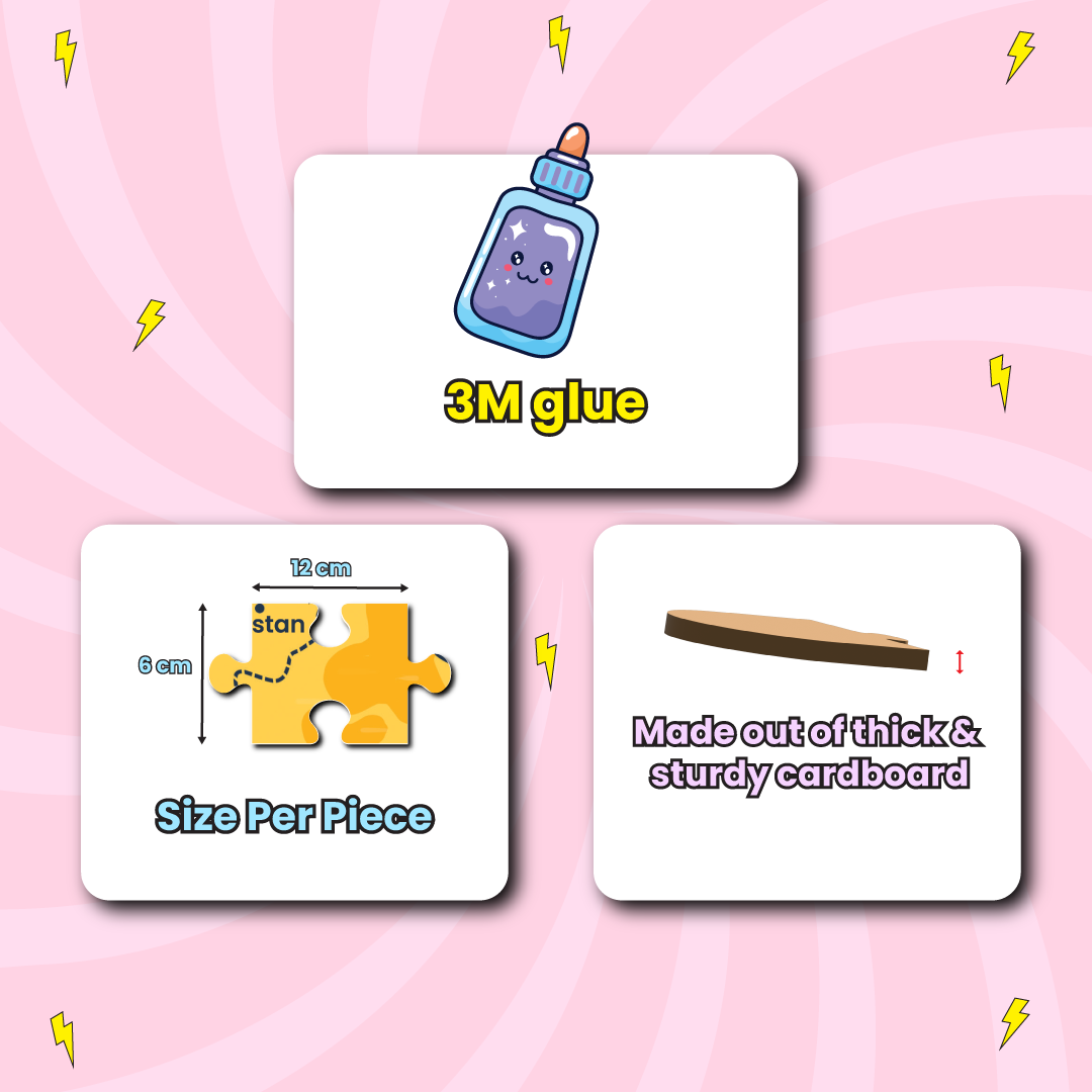 Highlights of India map puzzle