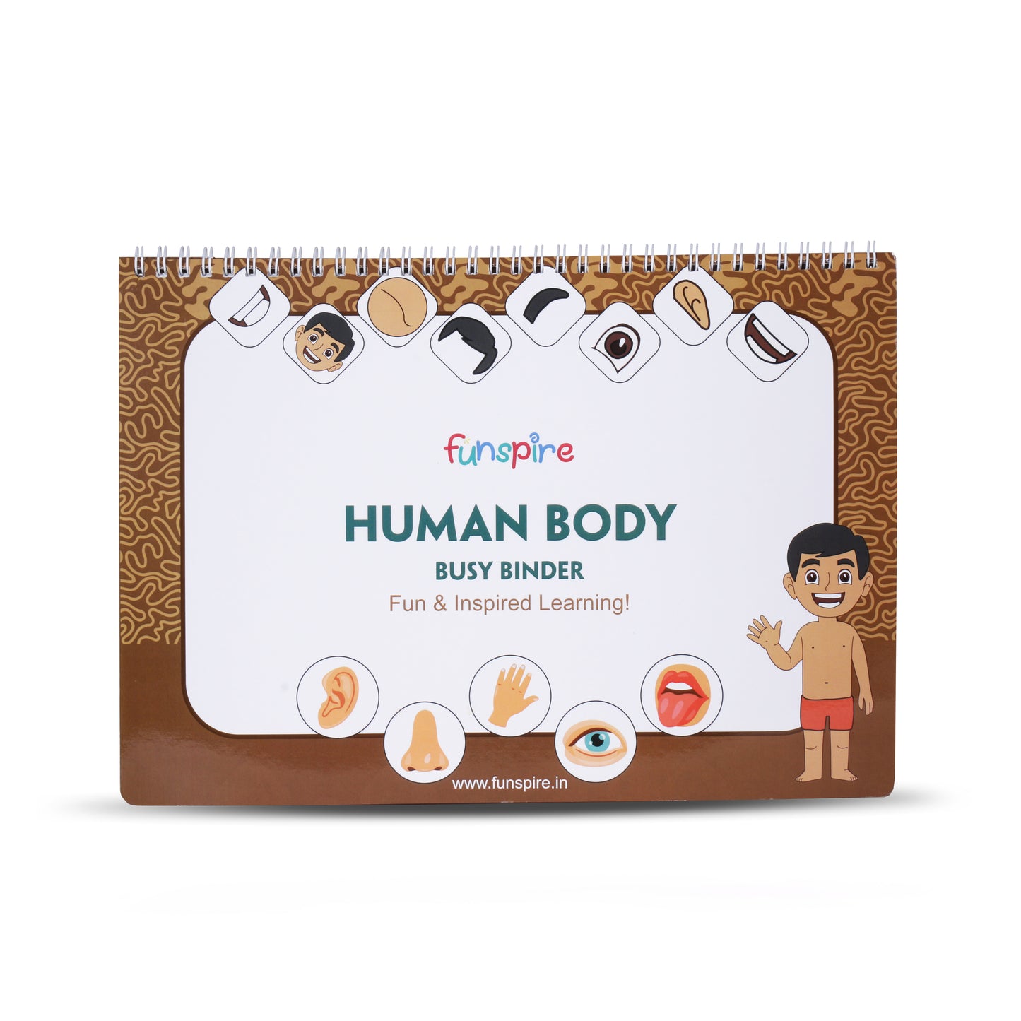 Human Body Activity Busy Book Binder for Age 2+