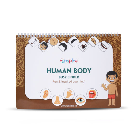 Human Body Activity Busy Book Binder for Age 2+