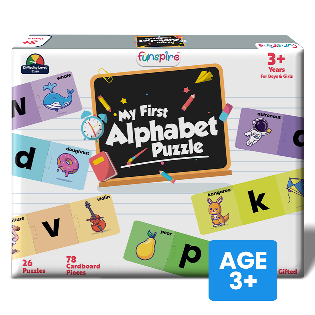 My first alphabet puzzle box front side