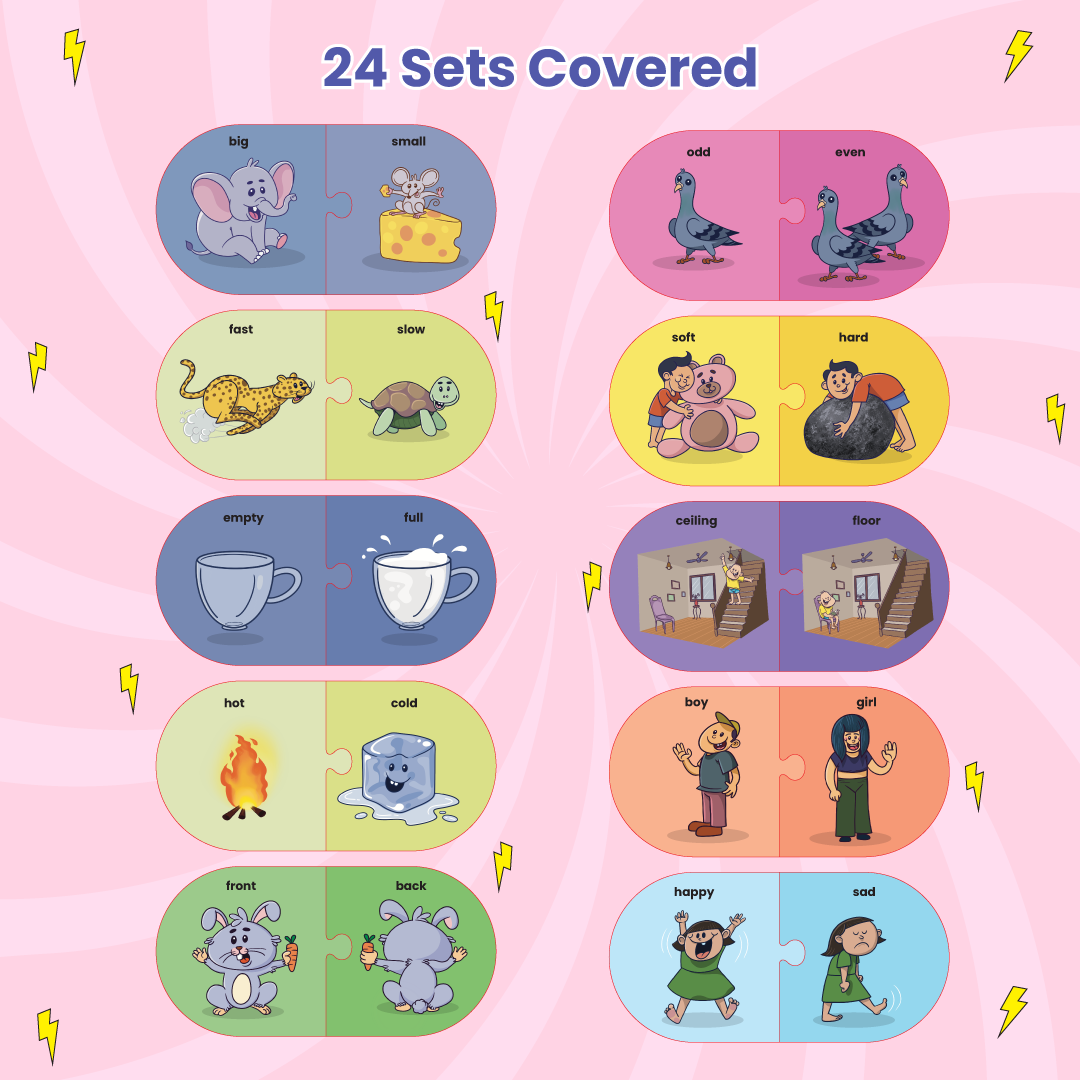 Opposite puzzles illustration  page 2