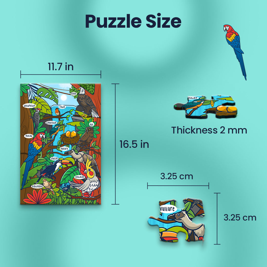 Puzzle size of bird mystery