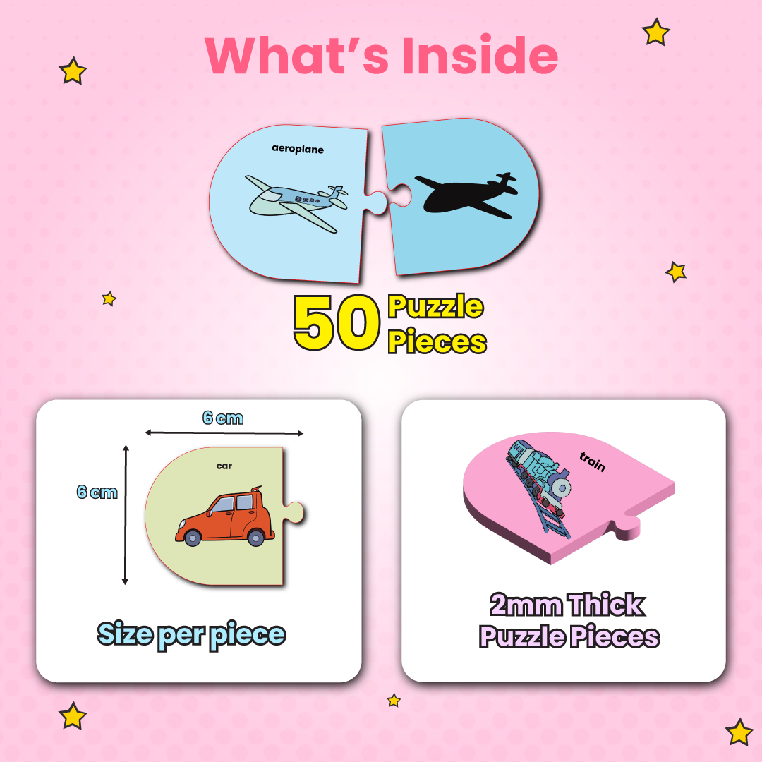 What's inside Shadow matching puzzle