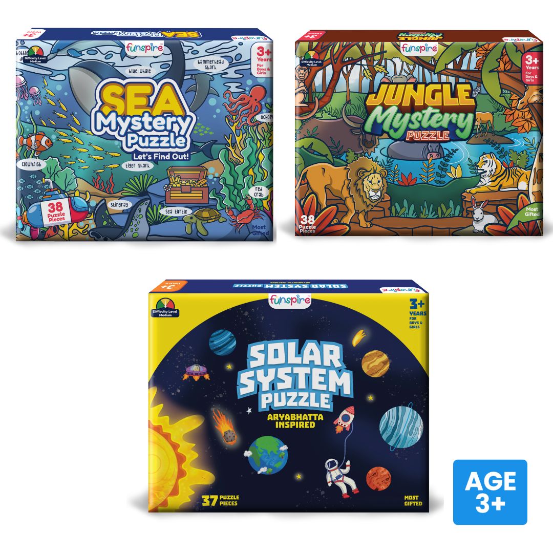 jungle sea mystery solar system puzzle combo