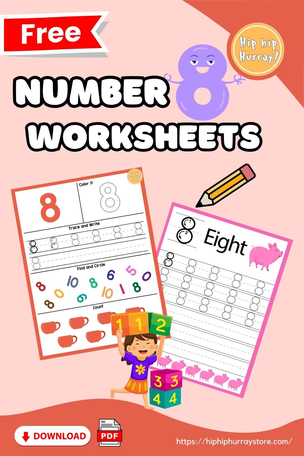 8 Number Worksheets