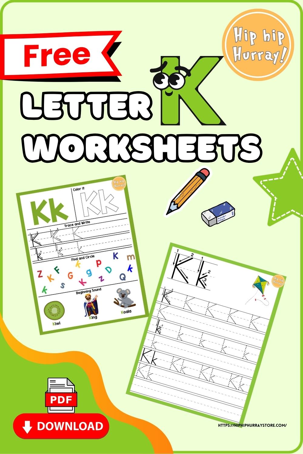 Letter K Worksheets