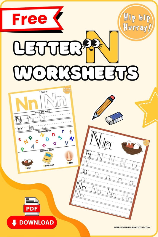 Letter N Worksheets