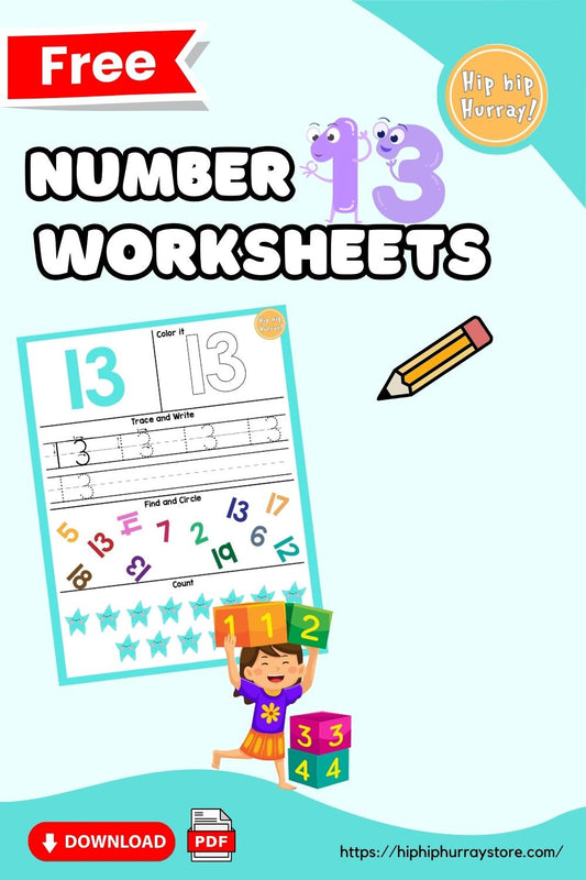 13 Number Worksheets