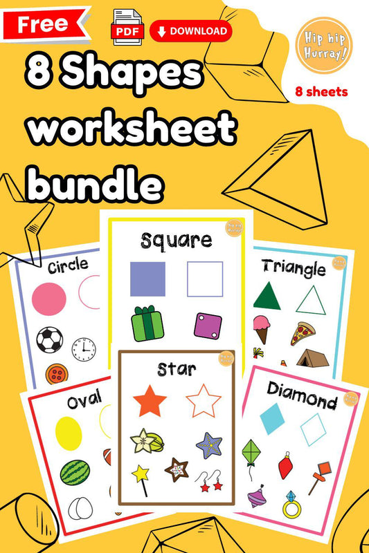 8 Shapes Worksheets