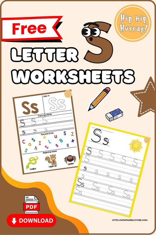 Letter S Worksheets