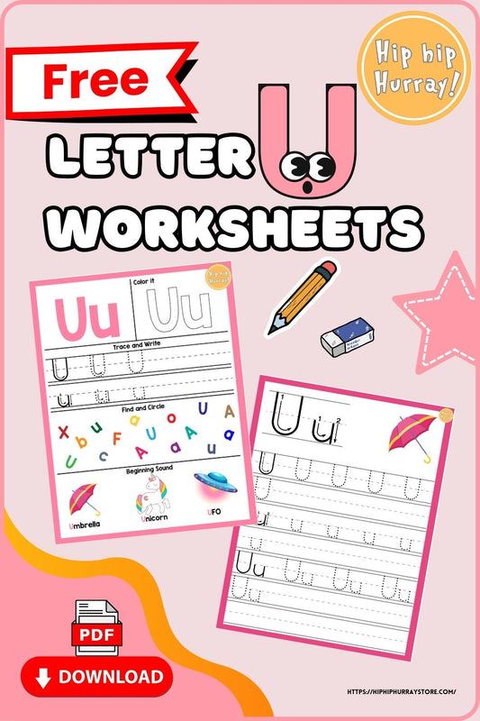 Letter U Worksheets