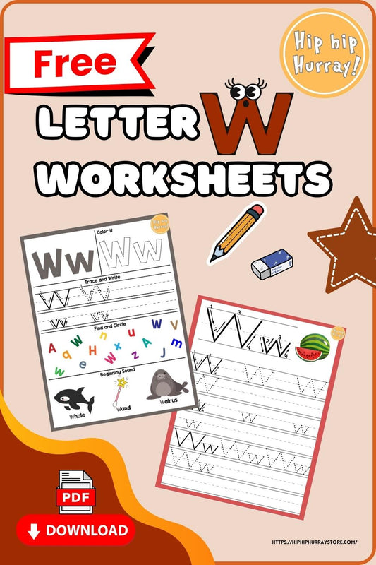 Letter W Worksheets