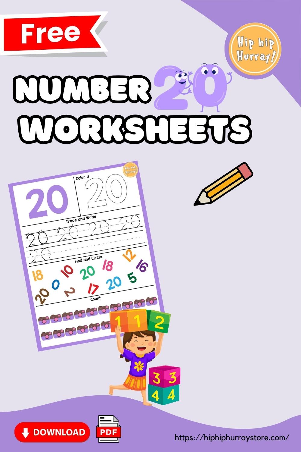 20 Number Worksheets