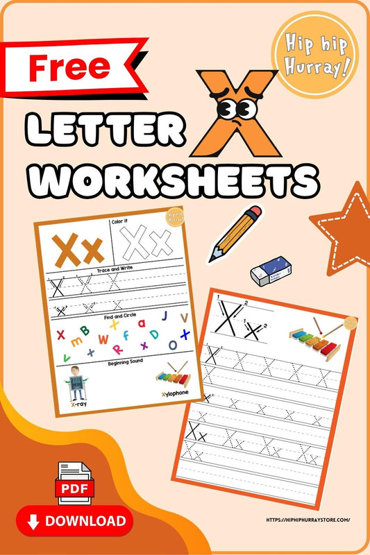 Letter X Worksheets