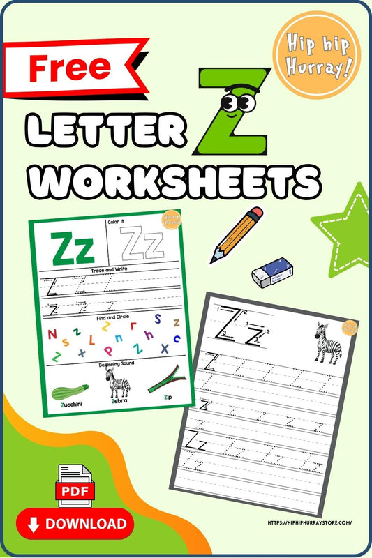 Letter Z Worksheets