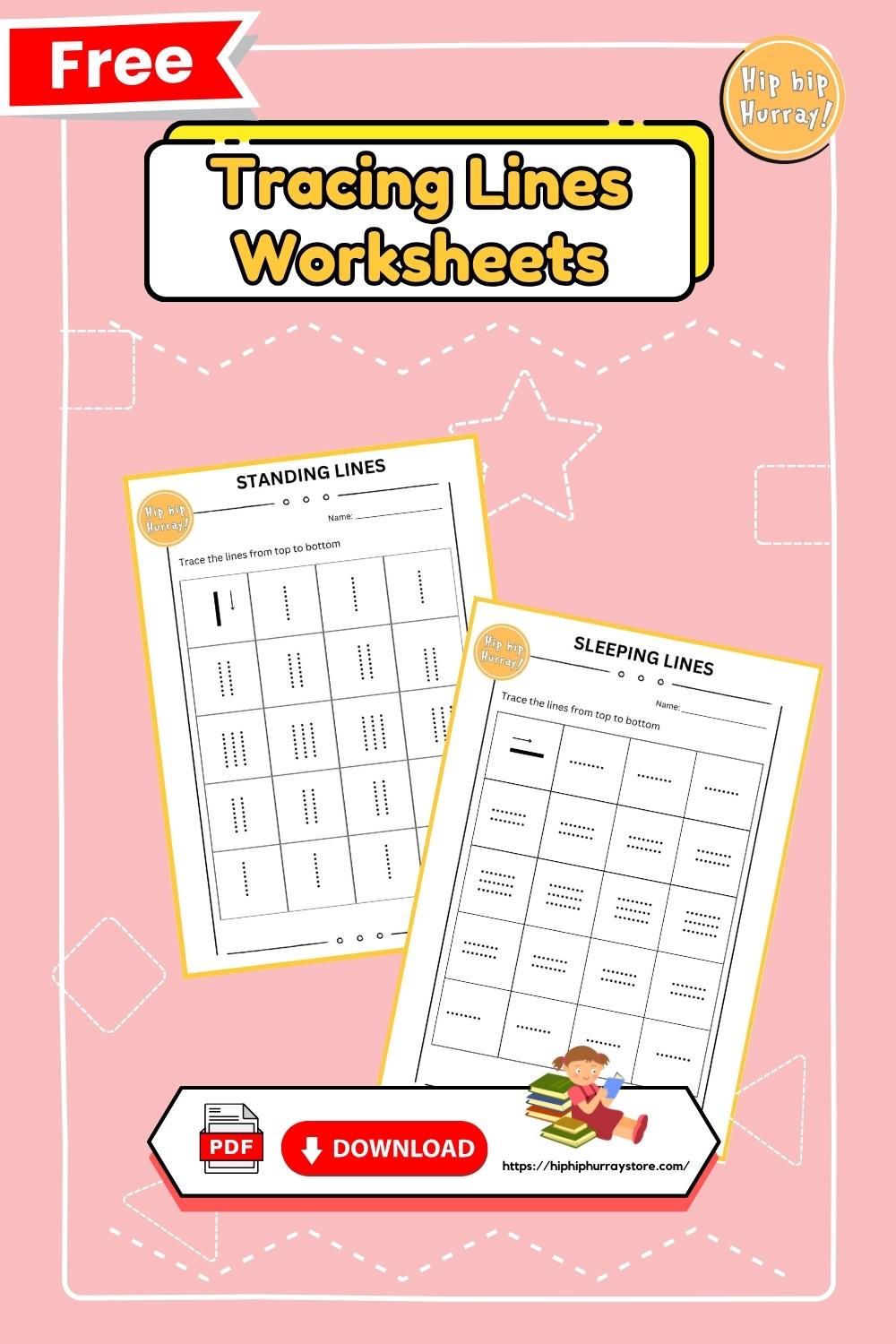 Tracing Lines Worksheets