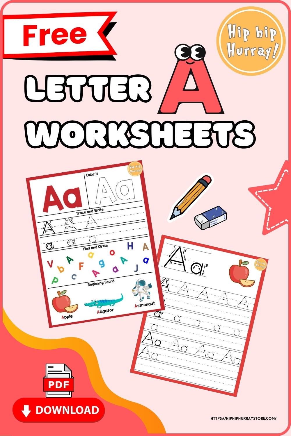 Letter A Worksheets