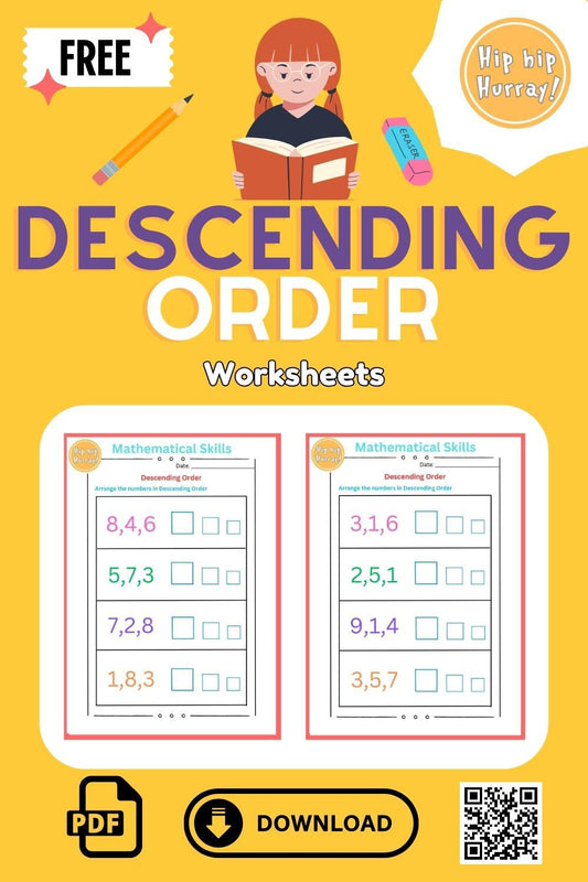 Descending Order Worksheets