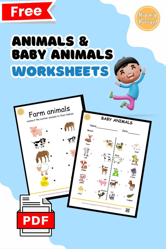 Animals & Baby animals Worksheets