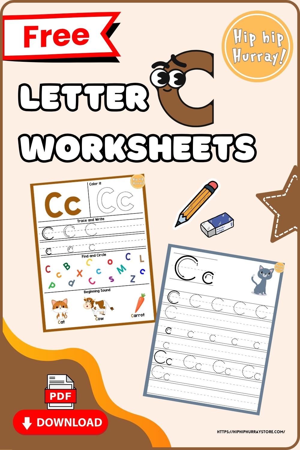 Letter C Worksheets