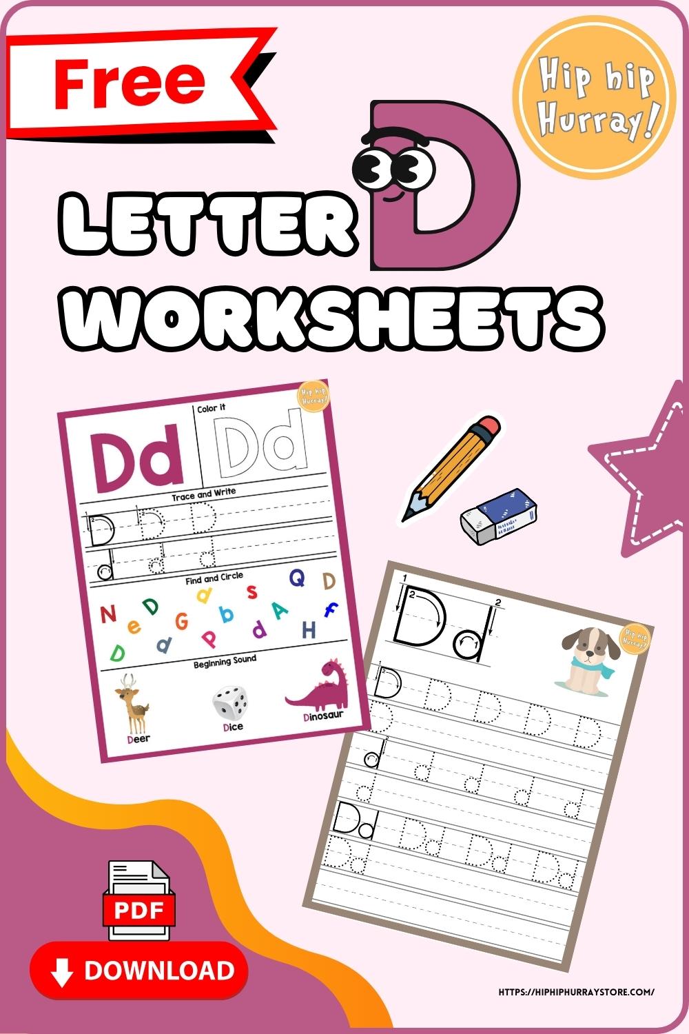 Letter D Worksheets