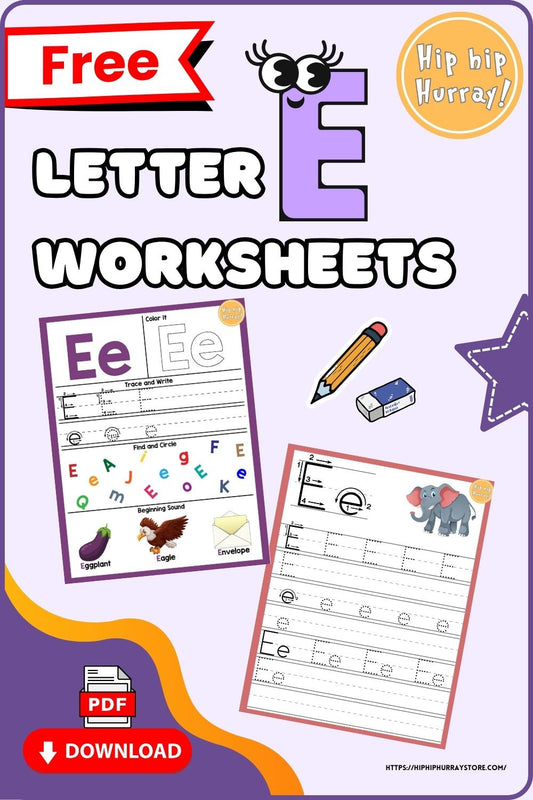 Letter E Worksheets