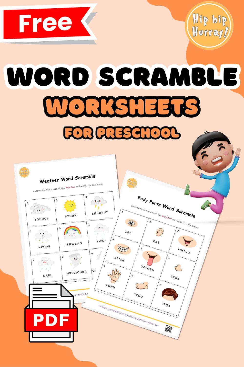 Word Scramble Worksheets