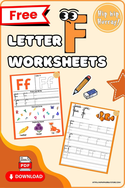 Letter F Worksheets