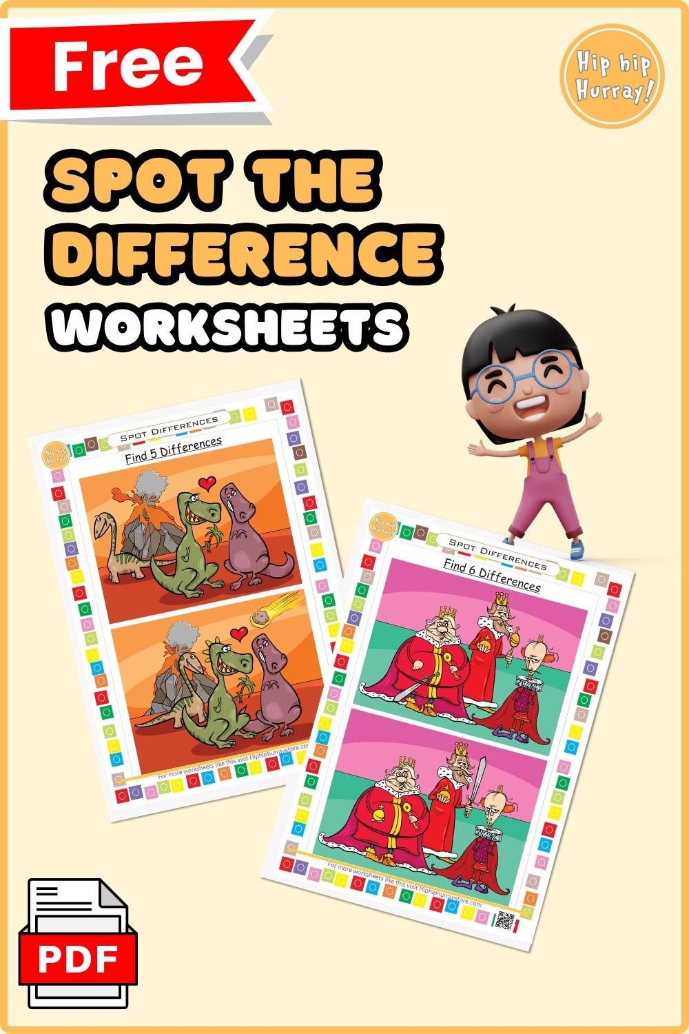 Spot the Difference Worksheets