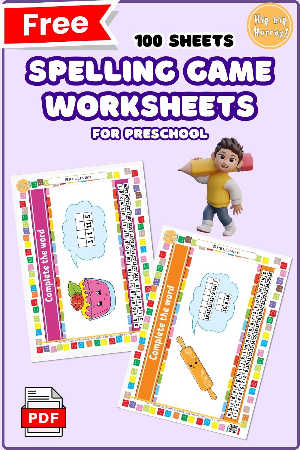 Spelling Game Worksheets