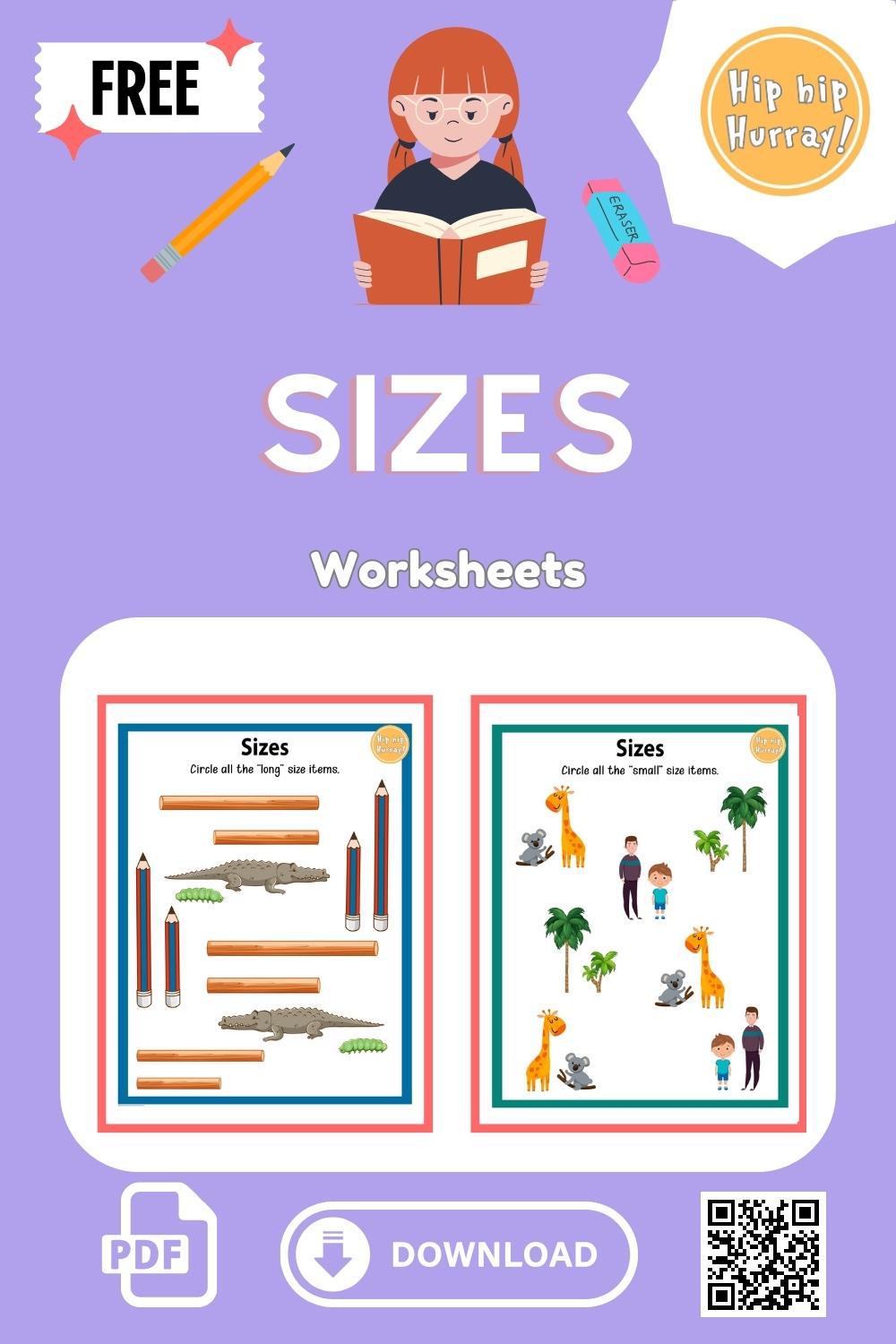 Sizes Worksheets