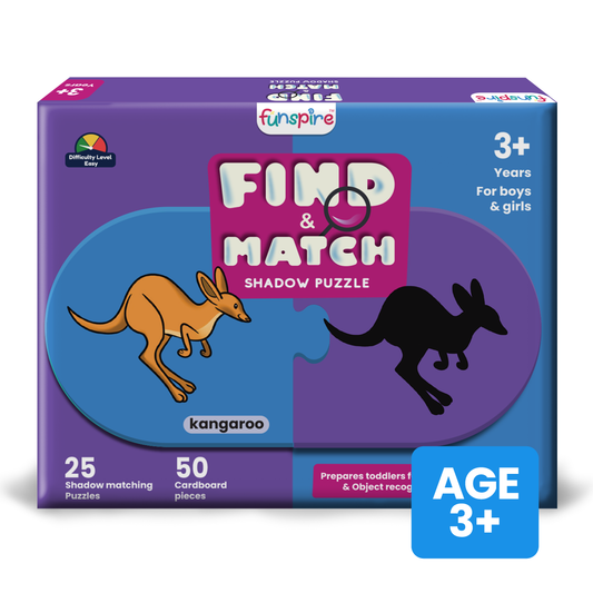 find and match shadow matching Puzzle for 3 + age front side