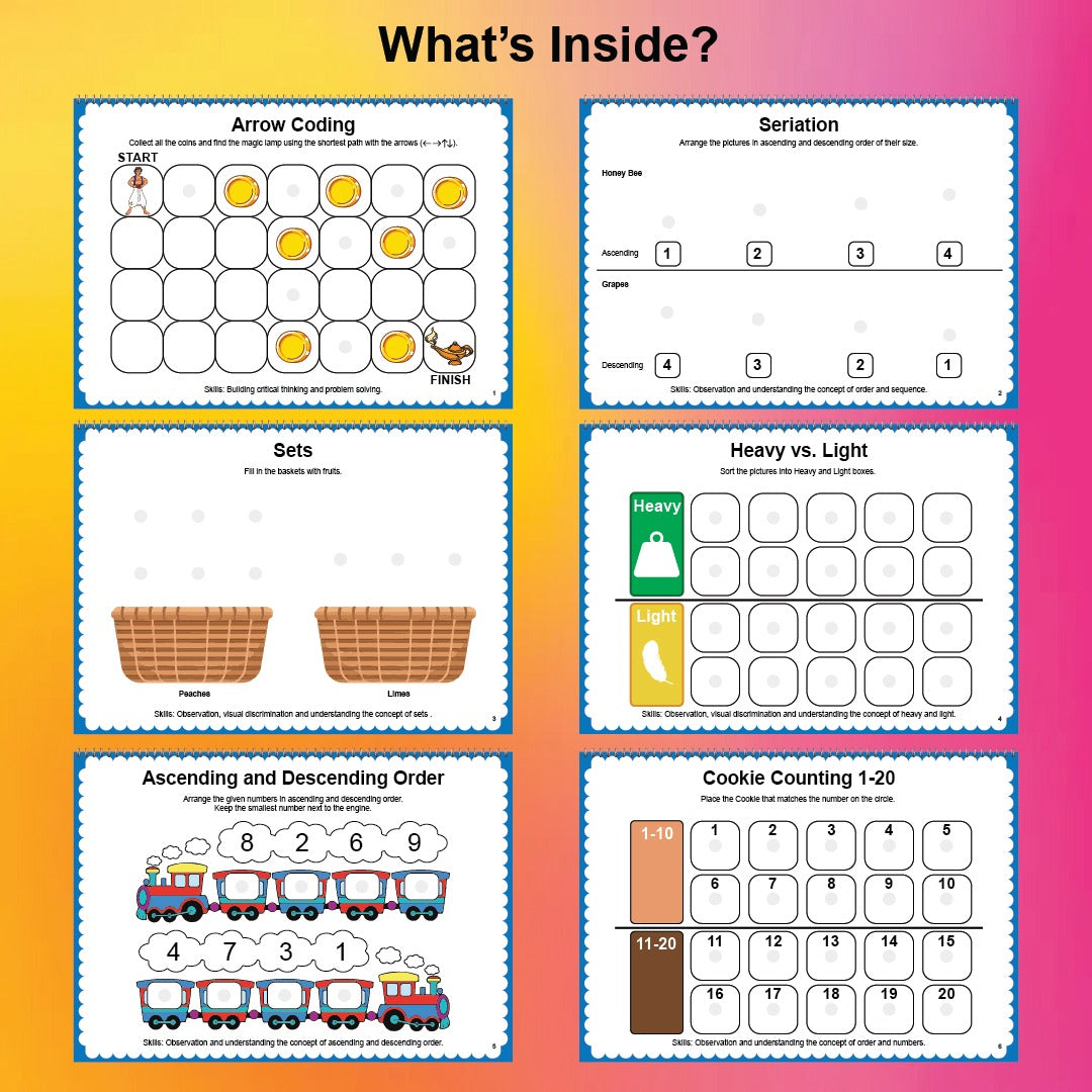 Logical Reasoning Activity Binder ( Part 3 ) for Age 3+