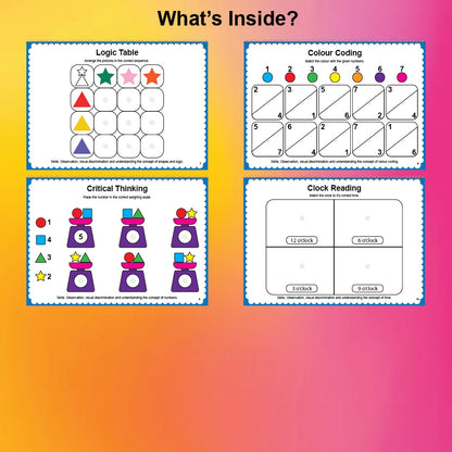 Logical Reasoning Activity Binder ( Part 3 ) for Age 3+