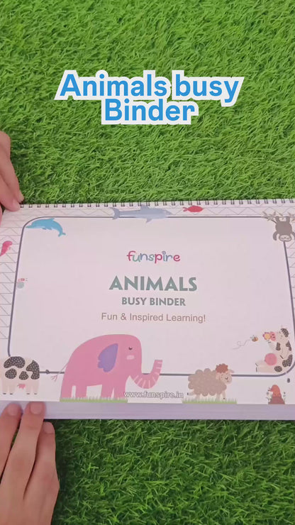 Animals Activity Binder for Age 2+