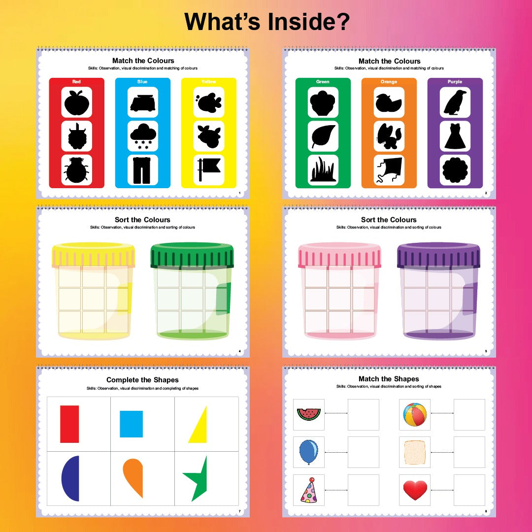 Colours & Shapes Activity Binder for Age 2+